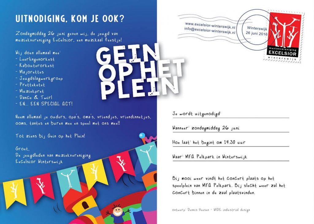 Jeugconcert Gein op het plein Excelsior Winterswijk