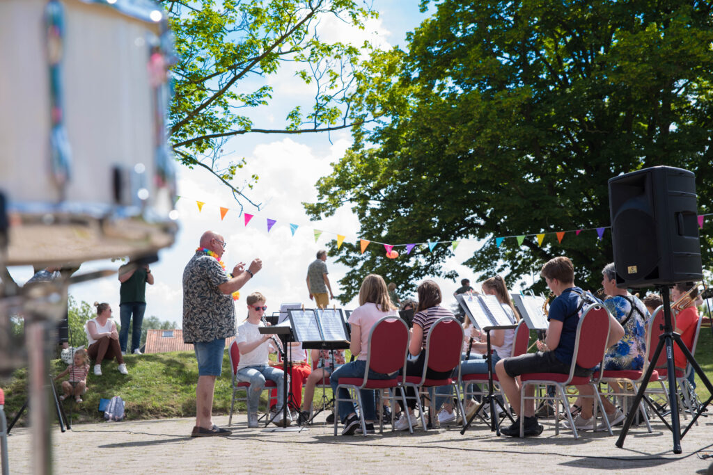 Leden in actie tijdens het jeugdconcert in 2022